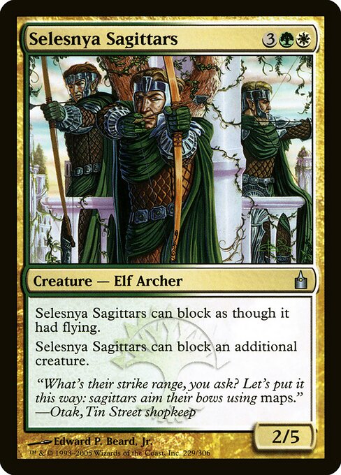 Selesnya Sagittars - Ravnica: City of Guilds Magic card