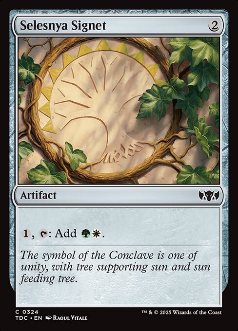 Selesnya Signet - Tarkir: Dragonstorm Commander Magic card