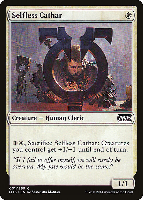 Selfless Cathar - Magic 2015 Magic card