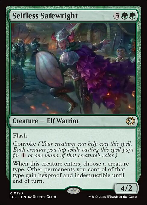 Selfless Safewright - Lorwyn Eclipsed Magic card