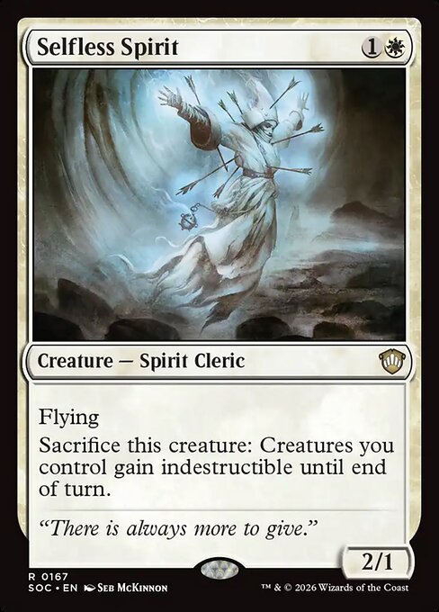 Selfless Spirit - Secrets of Strixhaven Commander Magic card