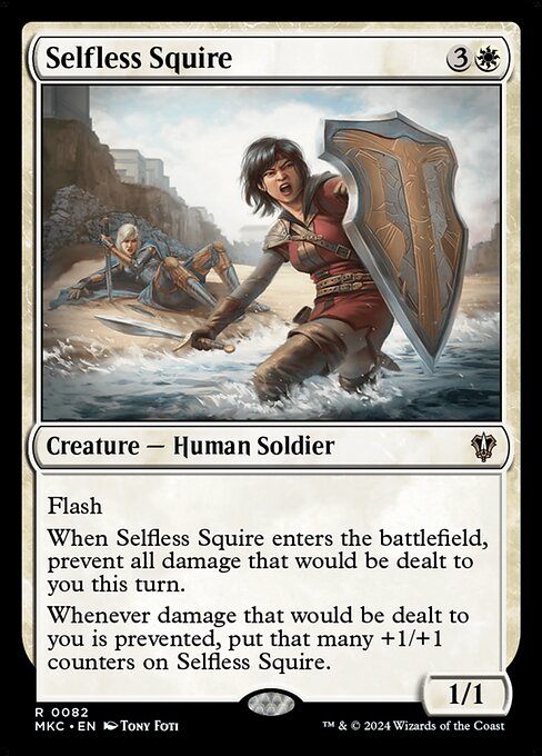 Selfless Squire - Murders at Karlov Manor Commander (#82) - Illustrated by Tony Foti - Magic: The Gathering Card