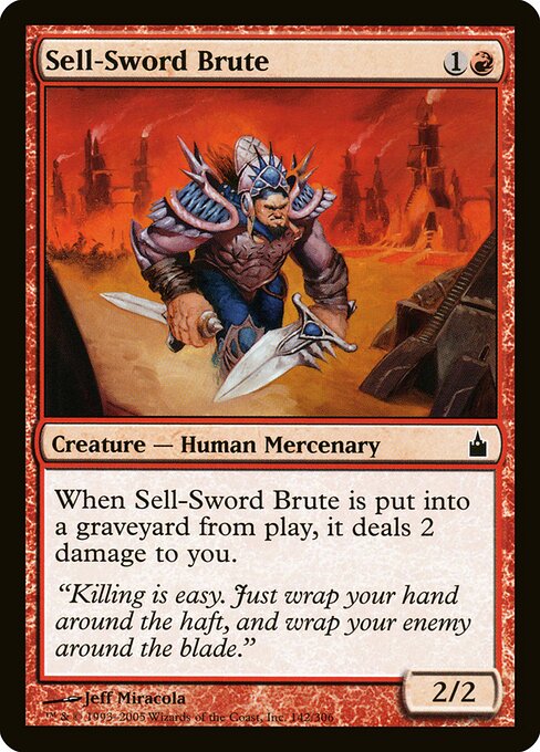 Sell-Sword Brute - Ravnica: City of Guilds Magic card