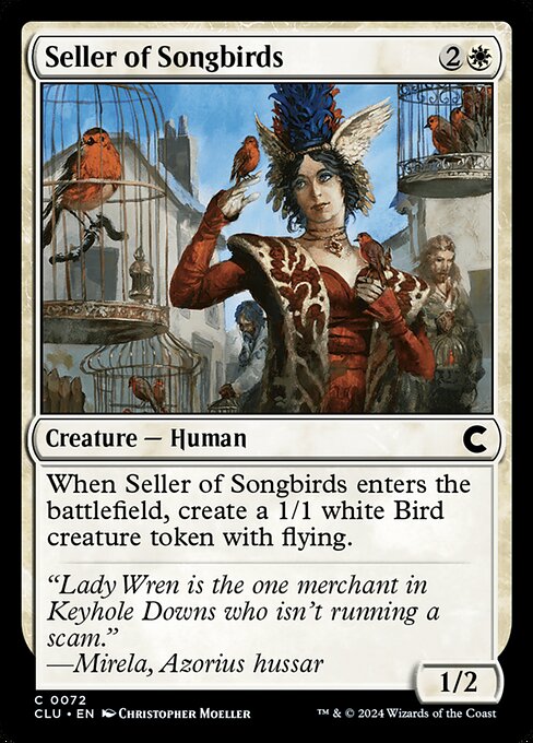 Seller of Songbirds - Ravnica: Clue Edition Magic card