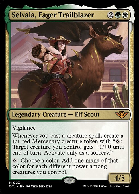 Selvala, Eager Trailblazer - Outlaws of Thunder Junction Magic card