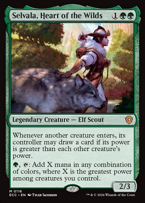 Selvala, Heart of the Wilds - Lorwyn Eclipsed Commander Magic card