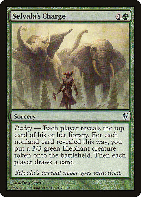 Selvala's Charge - Conspiracy Magic card