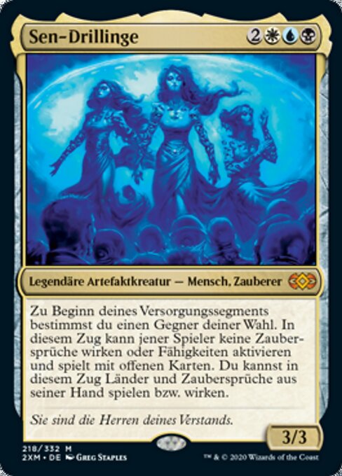 Sen-Drillinge (Sen Triplets) - Double Masters (#218) - Illustrated by Greg Staples - Magic: The Gathering Card