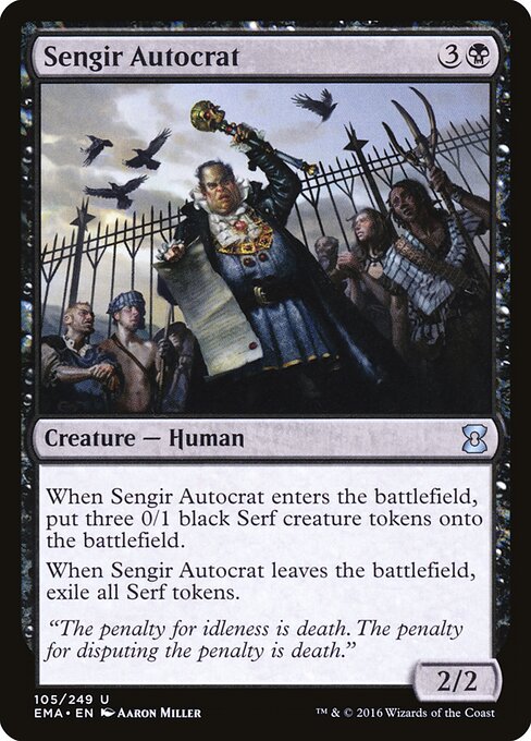 Sengir Autocrat - Eternal Masters (#105) - Illustrated by Aaron Miller - Magic: The Gathering Card