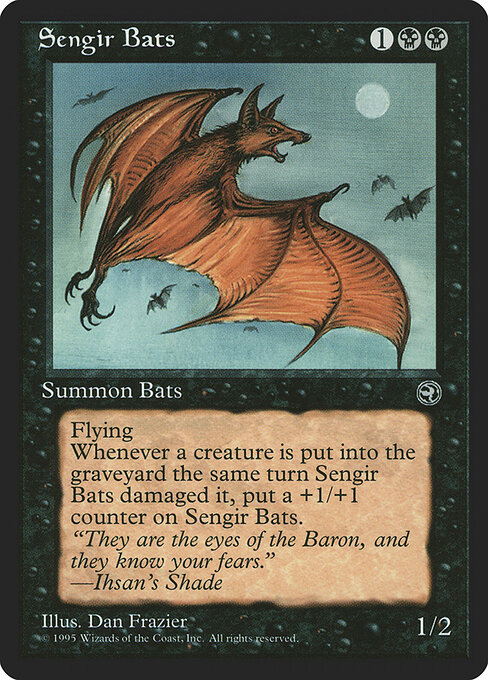 Sengir Bats - Homelands Magic card