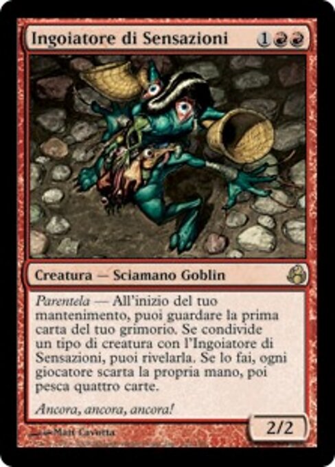 感知食客 (Sensation Gorger) - Morningtide (#102) - Illustrated by Matt Cavotta - Magic: The Gathering Card