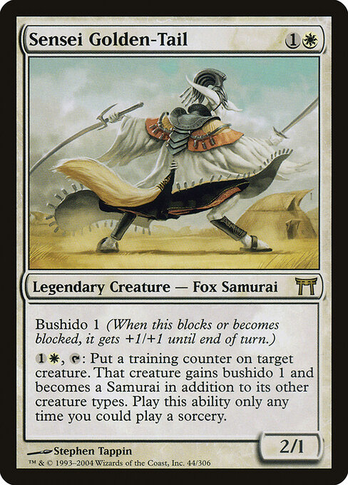 Sensei Golden-Tail - Champions of Kamigawa Magic card