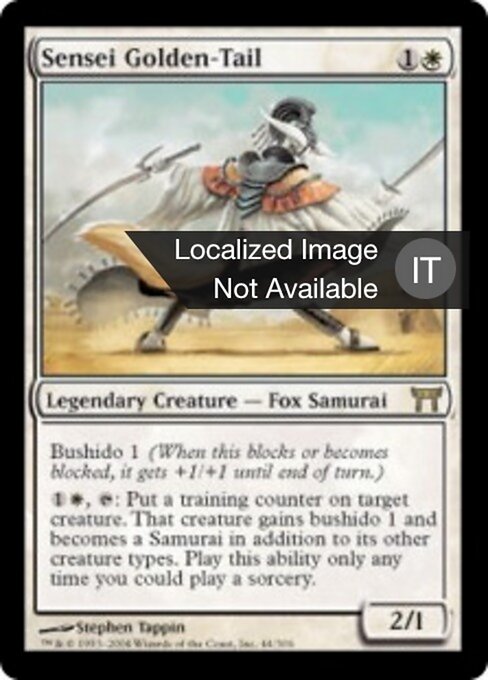Sensei Golden-Tail - The List (#CHK-44) - Illustrated by Stephen Tappin - Magic: The Gathering Card