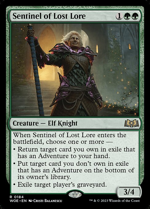 Sentinel of Lost Lore - Wilds of Eldraine Magic card