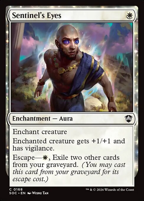 Sentinel's Eyes - Secrets of Strixhaven Commander (#168) - Illustrated by Wisnu Tan - Magic: The Gathering Card