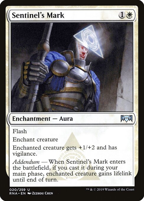 Sentinel's Mark - Ravnica Allegiance Magic card