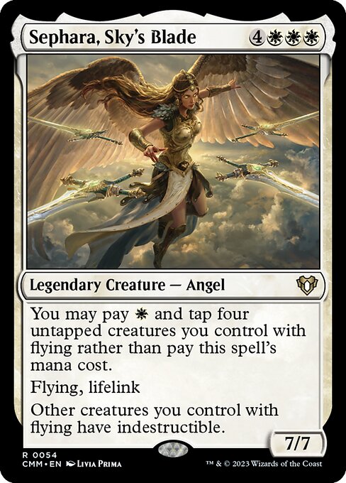 Sephara, Sky's Blade - Commander Masters Magic card