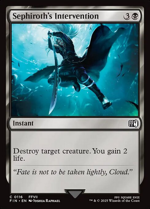 Sephiroth's Intervention - Final Fantasy Magic card