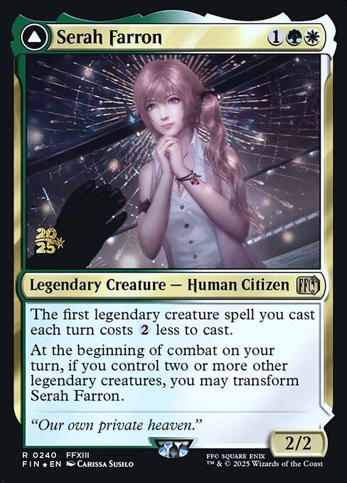 Serah Farron // Crystallized Serah - Final Fantasy Promos (#240s) - Illustrated by Carissa Susilo - Magic: The Gathering Card
