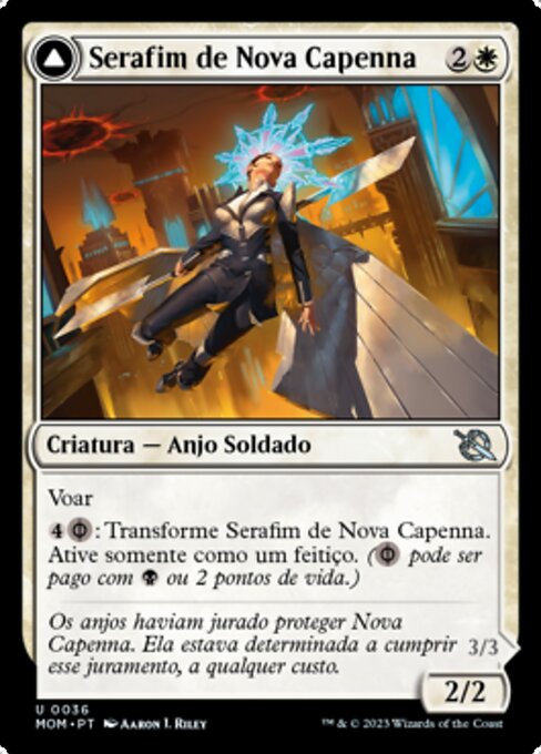 Seraph of New Capenna // Seraph of New Phyrexia - March of the Machine (#36) - Illustrated by Aaron J. Riley - Magic: The Gathering Card