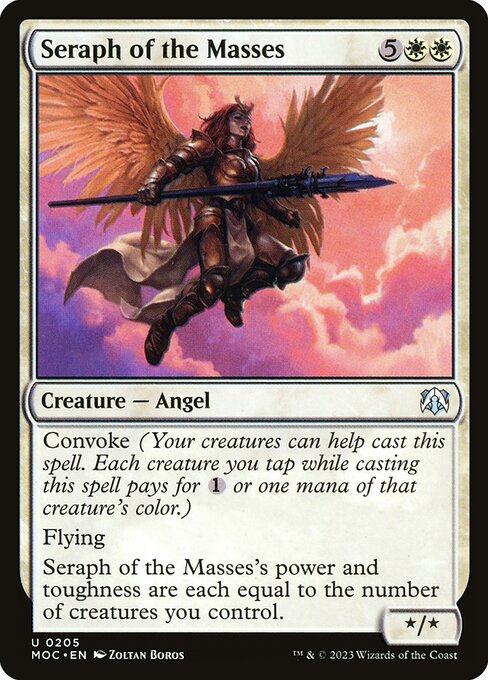 Seraph of the Masses - March of the Machine Commander Magic card