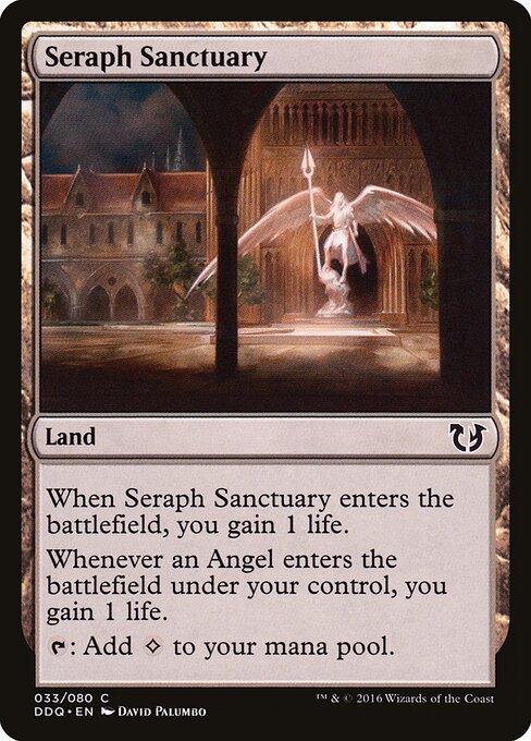 Seraph Sanctuary - Duel Decks: Blessed vs. Cursed (#33) - Illustrated by David Palumbo - Magic: The Gathering Card