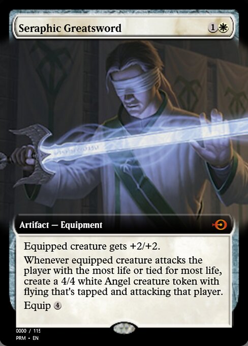 Espadón seráfico (Seraphic Greatsword) - Commander Legends (#45) - Illustrated by Craig J Spearing - Magic: The Gathering Card