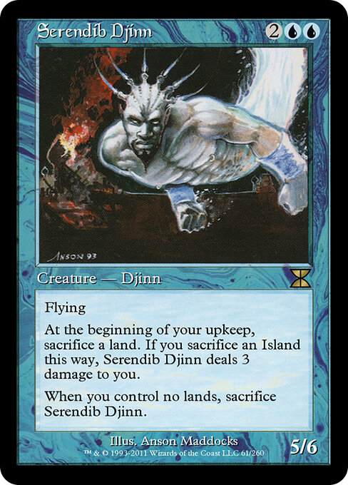 Serendib Djinn - Masters Edition IV Magic card