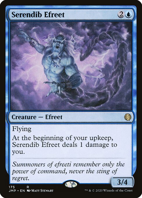 Serendib Efreet - Jumpstart Magic card
