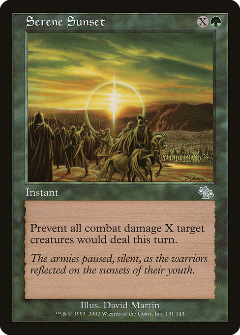 Serene Sunset - Judgment Magic card