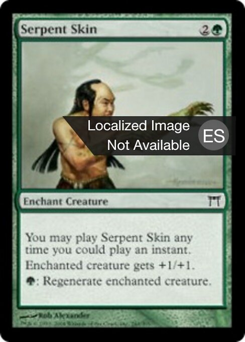 Piel de serpiente (Serpent Skin) - Champions of Kamigawa (#240) - Illustrated by Rob Alexander - Magic: The Gathering Card