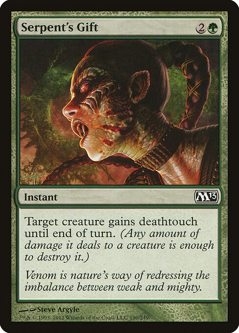 Serpent's Gift - Magic 2013 Magic card