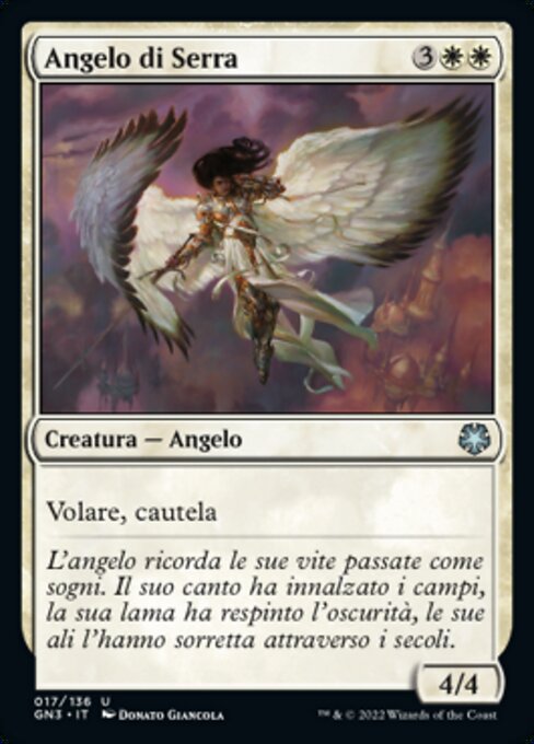 Angelo di Serra (Serra Angel) - Game Night: Free-for-All (#17) - Illustrated by Donato Giancola - Magic: The Gathering Card