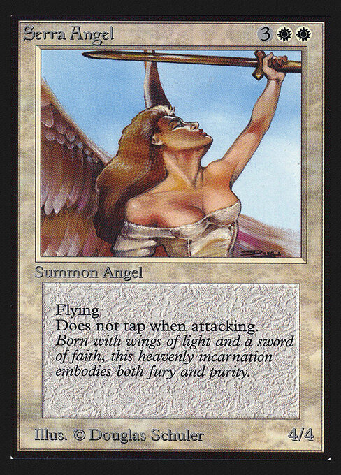 Serra Angel - Intl. Collectors' Edition (#40) - Illustrated by Douglas Shuler - Magic: The Gathering Card