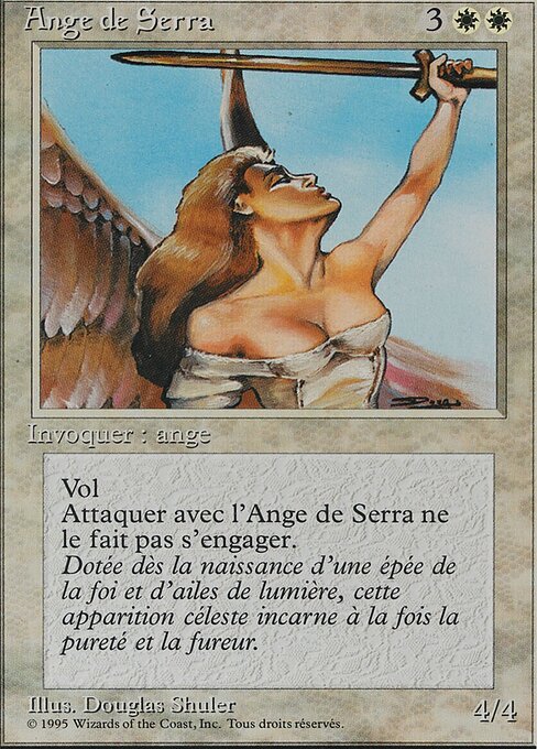 Ange de Serra (Serra Angel) - Revised Edition (#40) - Illustrated by Douglas Shuler - Magic: The Gathering Card