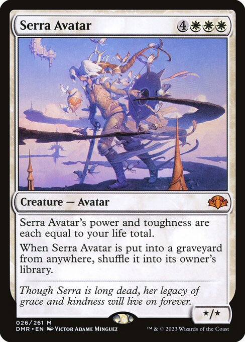 Serra Avatar - Dominaria Remastered Magic card