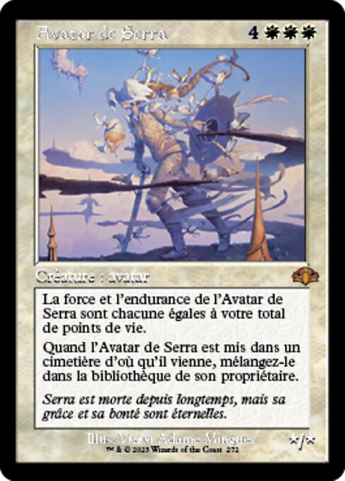 Serras Avatar (Serra Avatar) - Urza's Saga (#45) - Illustrated by Dermot Power - Magic: The Gathering Card