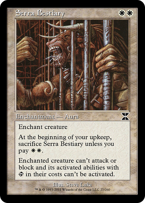 Serra Bestiary - Masters Edition IV Magic card