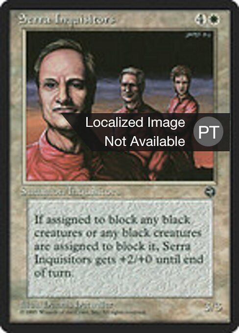 Inquisidores de Serra (Serra Inquisitors) - Homelands (#16) - Illustrated by Dennis Detwiller - Magic: The Gathering Card