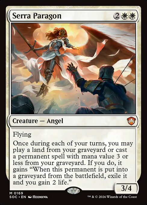 Serra Paragon - Secrets of Strixhaven Commander Magic card