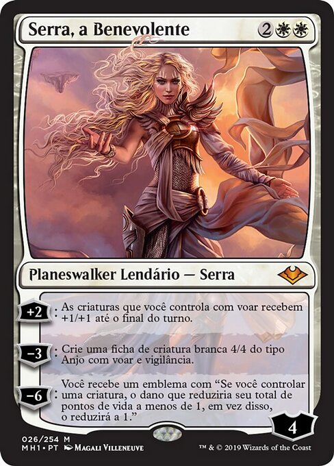 Serra, a Benevolente (Serra the Benevolent) - Modern Horizons (#26) - Illustrated by Magali Villeneuve - Magic: The Gathering Card