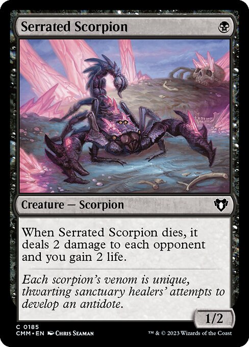 Serrated Scorpion - Commander Masters Magic card