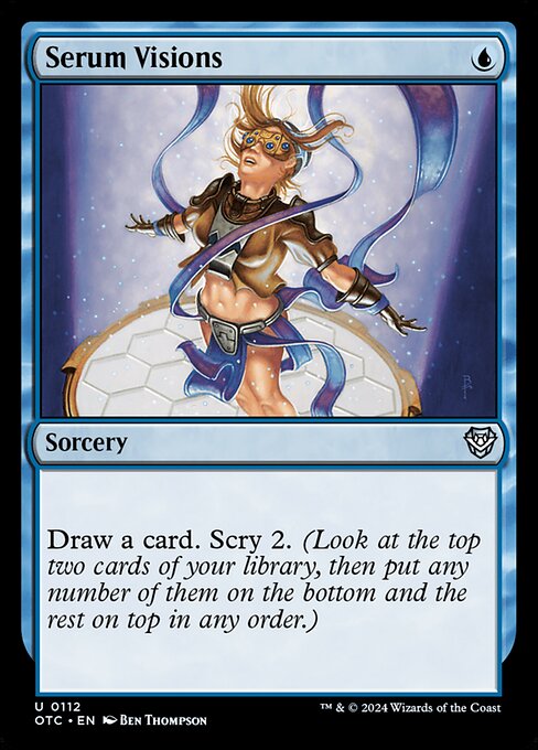 Serum Visions - Outlaws of Thunder Junction Commander Magic card