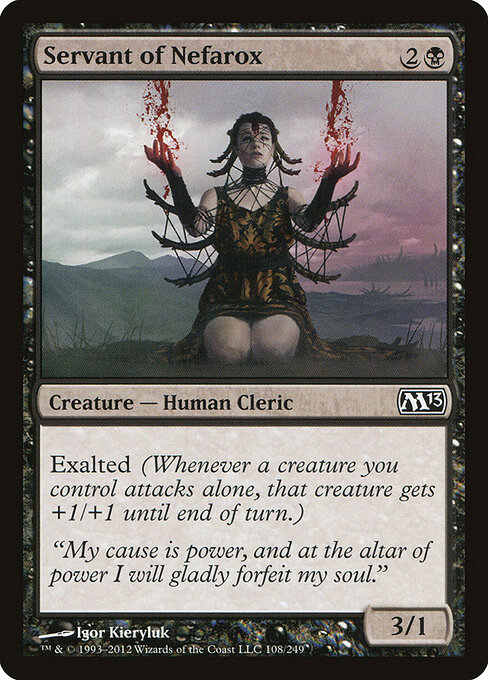 Servant of Nefarox - Magic 2013 Magic card