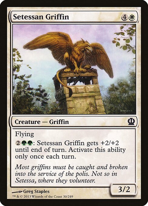 Setessan Griffin - Theros Magic card