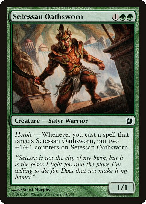 Setessan Oathsworn - Born of the Gods Magic card
