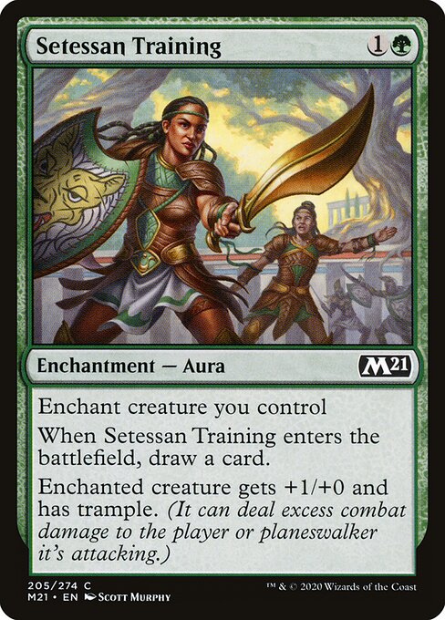Setessan Training - Core Set 2021 Magic card