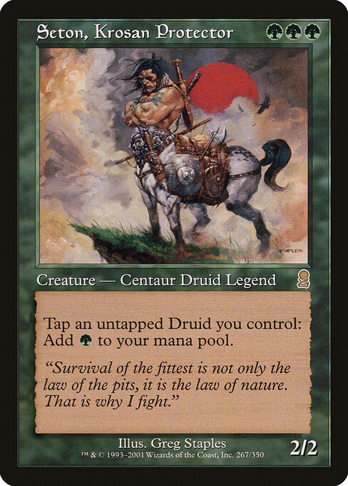 Seton, Krosan Protector - Odyssey Magic card