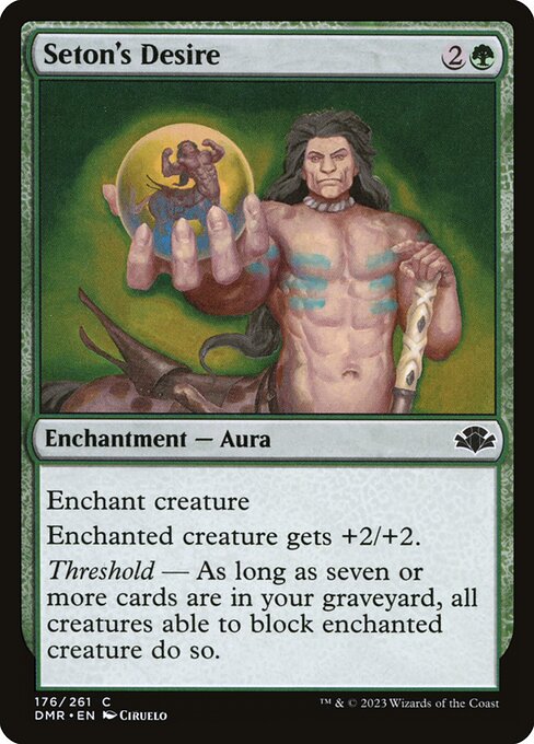 Seton's Desire - Dominaria Remastered (#176) - Illustrated by Ciruelo - Magic: The Gathering Card