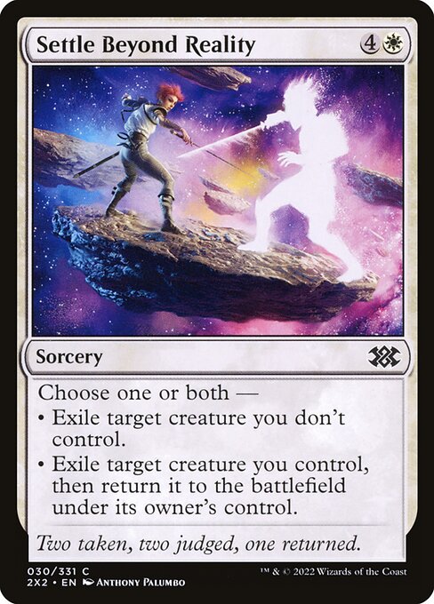 Settle Beyond Reality - Double Masters 2022 Magic card